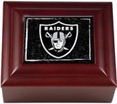 NFL Oakland Raiders Mahogany Keepsake Box