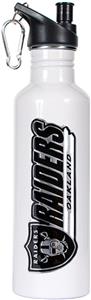 NFL Oakland Raiders White Stainless Water Bottle