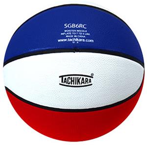 Tachikara Intermediate Tri-Color Rubber Basketball