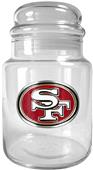 NFL San Francisco 49ers Glass Candy Jar
