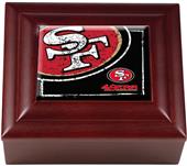 NFL San Francisco 49ers Mahogany Keepsake Box