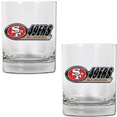 NFL San Francisco 49ers 14oz Rocks Glass Set