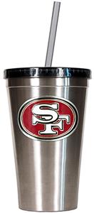 NFL San Francisco 49ers 16oz Tumbler with Straw