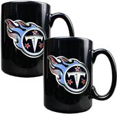 NFL Tennessee Titans Black Ceramic Mug (Set of 2)