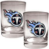 NFL Tennessee Titans 14oz 2 piece Rocks Glass Set