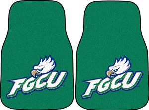 Fan Mats Florida Gulf Coast Univ Carpet Car Mats