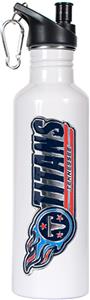 NFL Tennessee Titans White Stainless Water Bottle