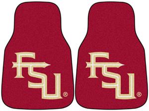 Fan Mats Florida State FS Logo Carpet Car Mats