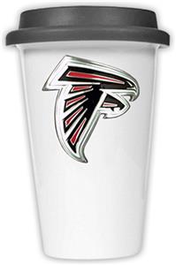 NFL Atlanta Falcons Ceramic Cup with Black Lid