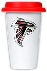 NFL Atlanta Falcons Ceramic Cup with Red Lid