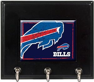 NFL Buffalo Bills Wood Keyhook Rack