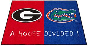 Fan Mats Georgia/Florida House Divided Mat
