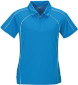 TRI MOUNTAIN Lady Hornet Ultra Cool Zip-Up Polo