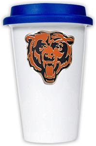 NFL Chicago Bears Ceramic Cup with Blue Lid