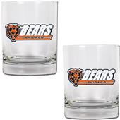 NFL Chicago Bears 14oz 2 piece Rocks Glass Set