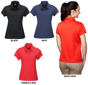 TRI MOUNTAIN Lady Spades Diamond Pattern Polo
