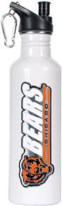NFL Chicago Bears White Stainless Water Bottle