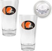 NFL Cleveland Browns 2 Piece Pint Glass Set