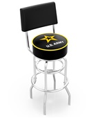 United States Army Double-Ring Back Bar Stool United States Army Double-Ring Back Bar Stool