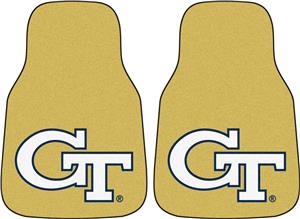 Fan Mats Georgia Tech Yellow Carpet Car Mats