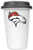 NFL Denver Broncos Ceramic Cup with Black Lid