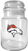 NFL Denver Broncos Glass Candy Jar