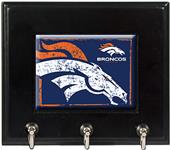 NFL Denver Broncos Wood Keyhook Rack