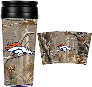 NFL Denver Broncos 16oz Realtree Travel Tumbler