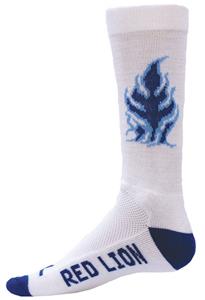 Red Lion Blue Flame Crew Sock