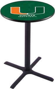 University of Miami FL Pub Table X Style Base