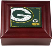 NFL Green Bay Packers Mahogany Keepsake Box