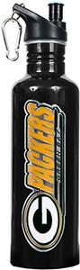 NFL Green Bay Packers Black Stainless Water Bottle