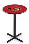 Ottawa Senators NHL Pub Table X Style Base