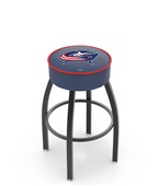 Columbus Blue Jackets NHL Blk or Chrome Bar Stool Columbus Blue Jackets NHL Blk or Chrome Bar Stool