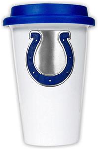 NFL Indianapolis Colts Ceramic Cup with Blue Lid