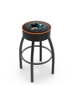 San Jose Sharks NHL Blk or Chrome Bar Stool San Jose Sharks NHL Blk or Chrome Bar Stool