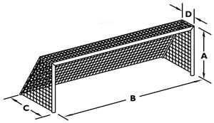 Porter No. 491 Series Soccer Nets (Pair)