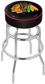Chicago Blackhawks Blk NHL Double-Ring Bar Stool