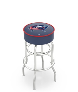 Columbus Blue Jackets NHL Double-Ring Bar Stool