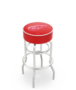 Detroit Red Wings NHL Double-Ring Bar Stool