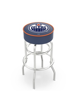 Edmonton Oilers NHL Double-Ring Bar Stool