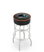 San Jose Sharks NHL Double-Ring Bar Stool San Jose Sharks NHL Double-Ring Bar Stool