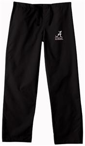 University of Alabama Black Classic Scrub Pants