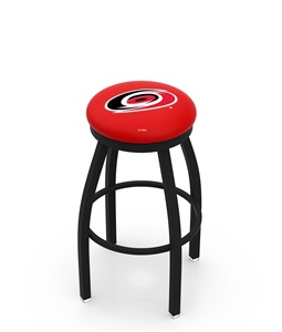 Carolina Hurricanes NHL Flat Ring Blk Bar Stool