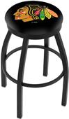 Chicago Blackhawks Blk NHL Flat Ring Blk Bar Stool