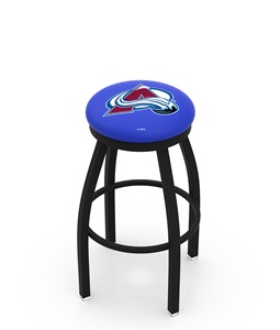 Colorado Avalanche NHL Flat Ring Blk Bar Stool