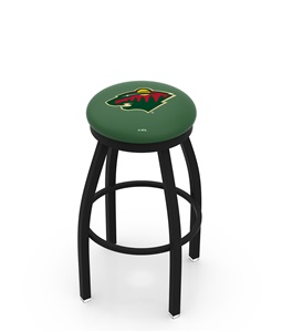 Minnesota Wild NHL Flat Ring Blk Bar Stool