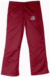 Univ of Alabama Elephant Crimson Cargo Scrub Pants
