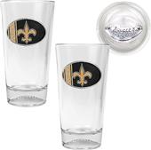 NFL New Orleans Saints 2 Piece Pint Glass Set