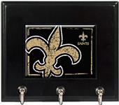 NFL New Orleans Saints Wood Keyhook Rack